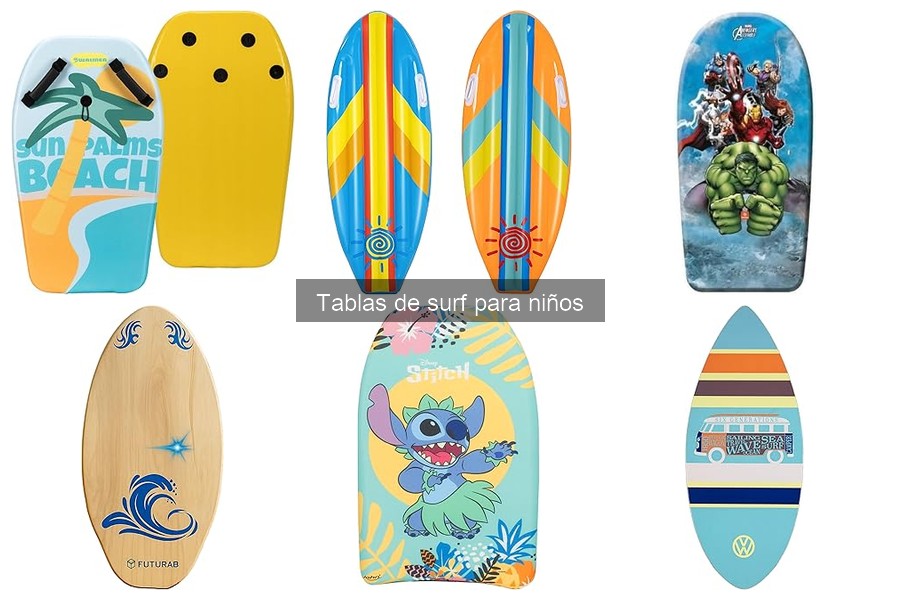Comparativa de tablas de surf para niños: calidad y precios