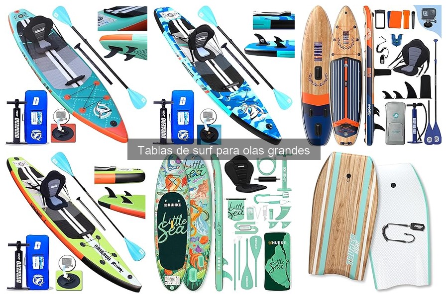 Comparativa de Tablas de Surf para Olas Grandes: Mejores Marcas