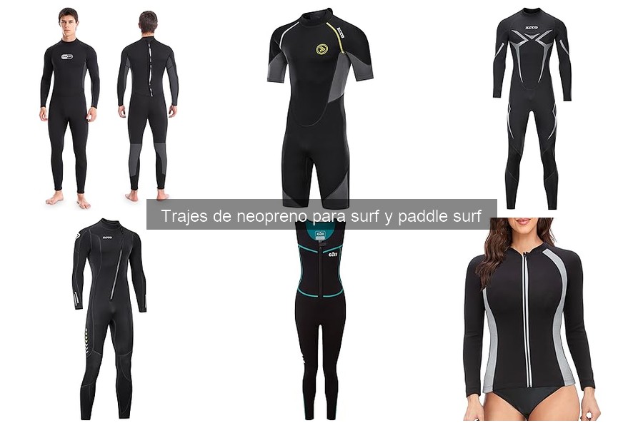 Comparativa de trajes de neopreno para surf y paddle surf
