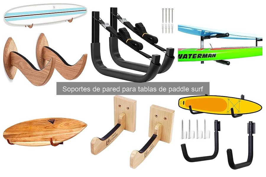 Comparativa: Soportes de Pared de Madera vs. Metal para Paddle Surf