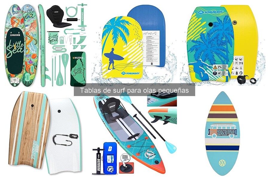 Comparativa: Tablas de surf para olas pequeñas y grandes