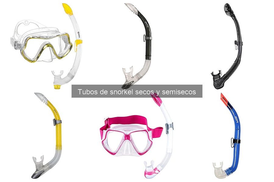 Comparativa: Tubos de snorkel secos vs semisecos