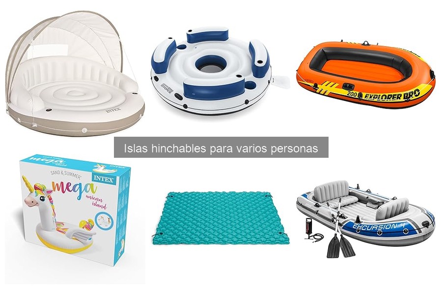 ** Consejos para mantener y limpiar islas hinchables