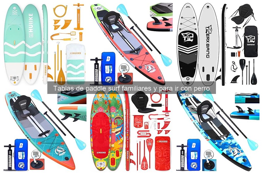 ¿Cuánto pesan las tablas de paddle surf familiares?