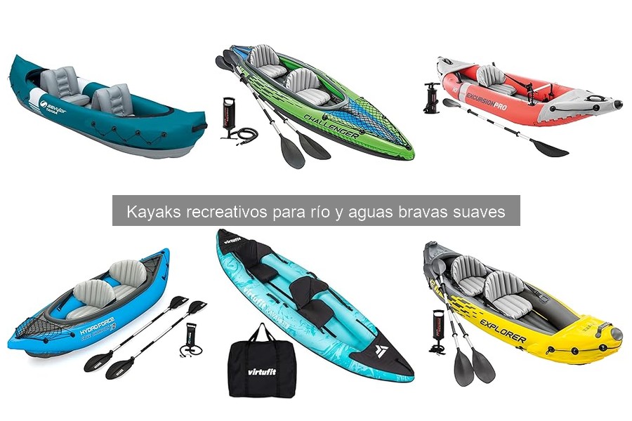 Diferencias entre kayaks inflables y rígidos recreativos