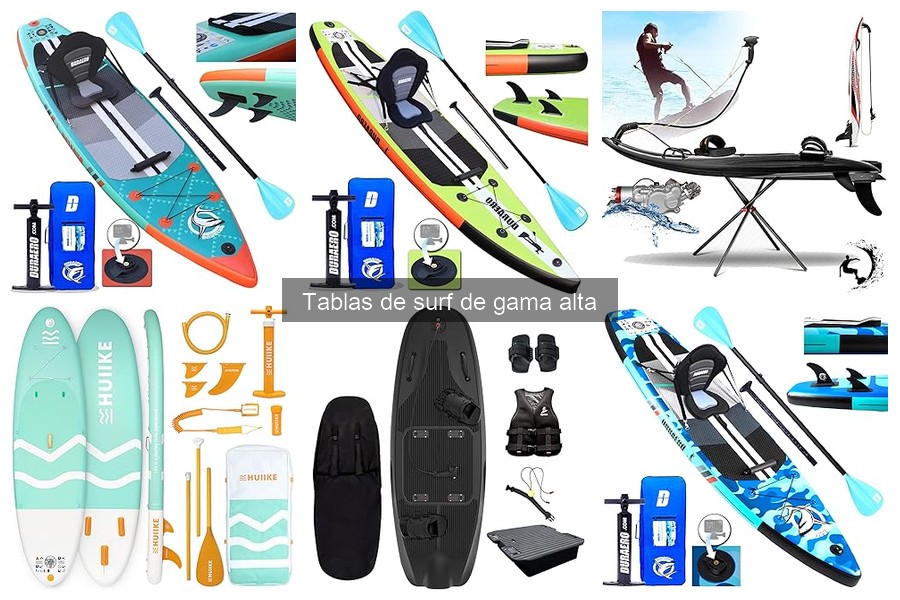 Diferencias entre tablas de surf de gama alta y media