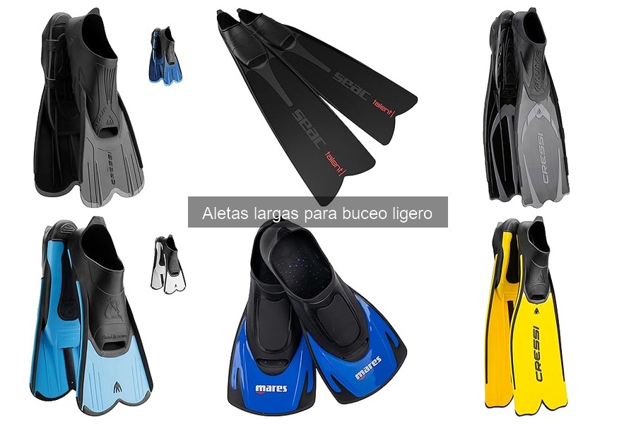 Dónde comprar aletas largas para buceo ligero y mejores precios