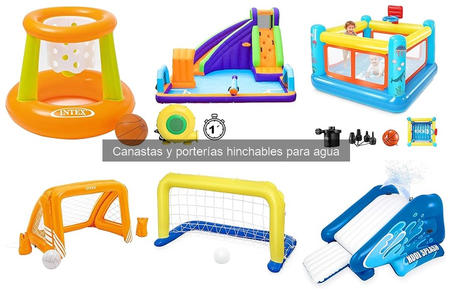 Dónde comprar canastas y porterías hinchables para agua