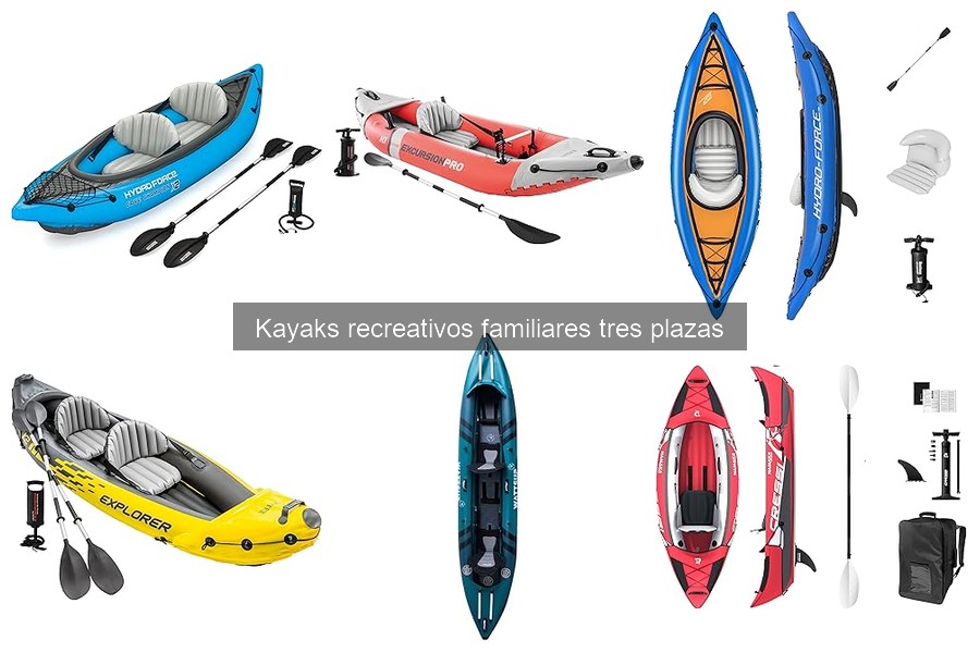 Dónde comprar kayak familiar de tres plazas: mejores opciones