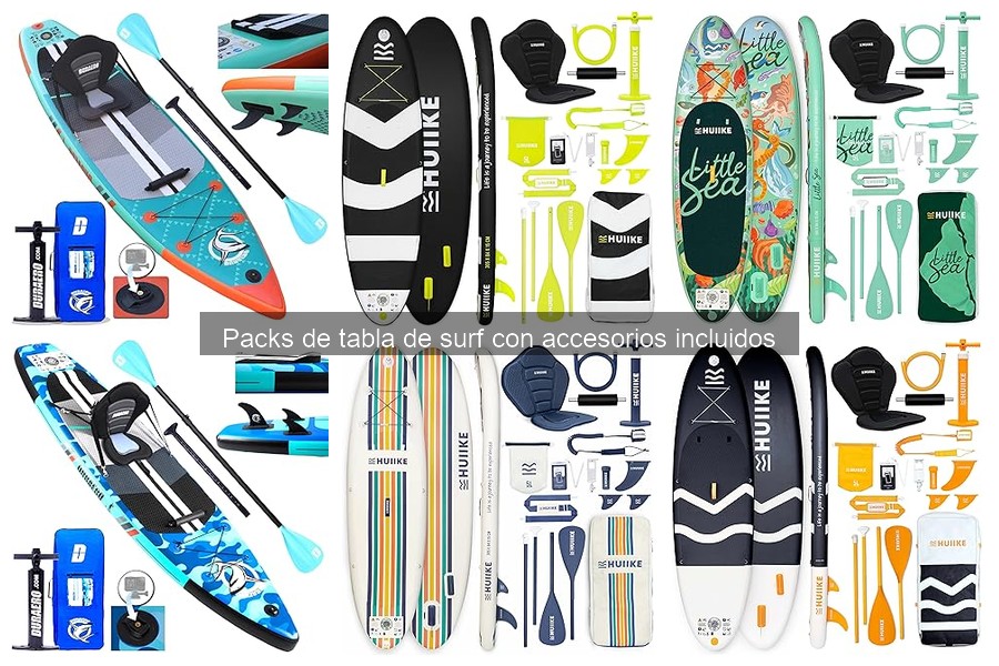 Dónde comprar packs de tabla de surf con accesorios baratos