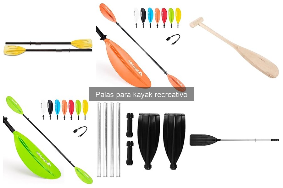 Dónde comprar palas para kayak recreativo: mejores tiendas