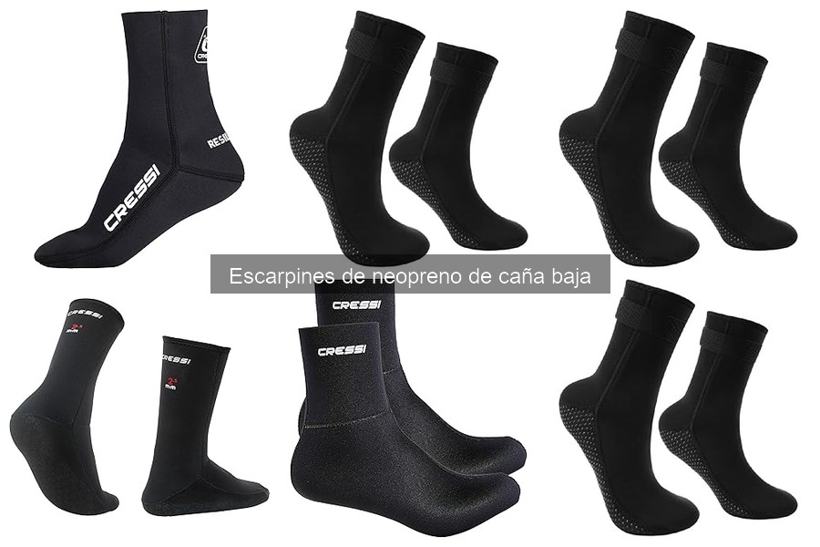 Escarpines de neopreno de caña baja para kayak: ¿son adecuados?