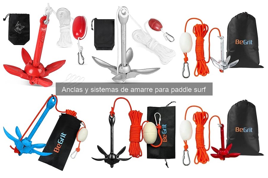 Guía de anclas y sistemas de amarre para paddle surf