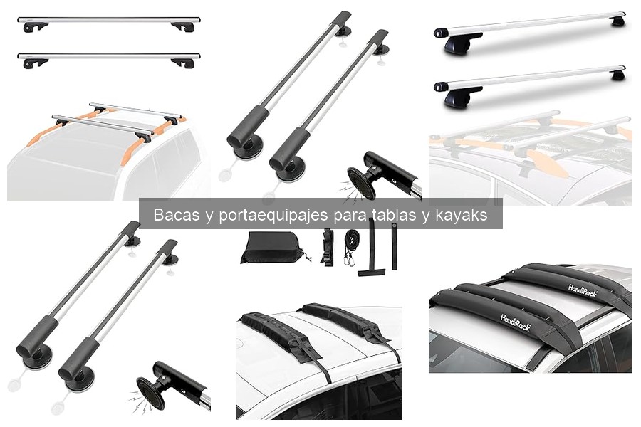 Guía de bacas y portaequipajes para kayaks y tablas