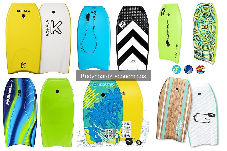 Guía de compra de bodyboards económicos para disfrutar el surf