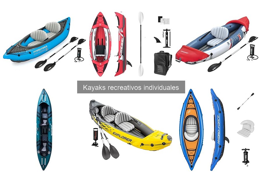 Guía de compra de kayaks recreativos individuales