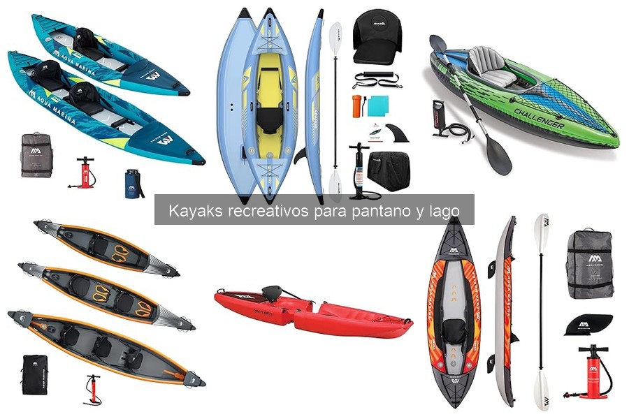 Guía de compra de kayaks recreativos para pantano y lago