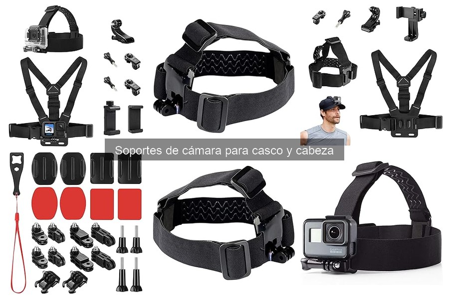 Guía para instalar soportes de cámara en cascos y cabezas
