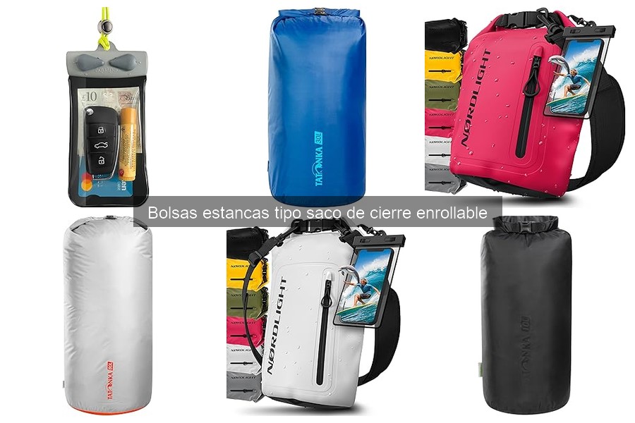 Guía sobre bolsas estancas tipo saco de cierre enrollable