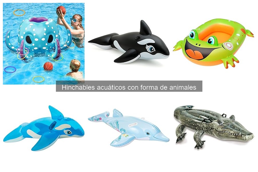 Guía sobre hinchables acuáticos con forma de animales