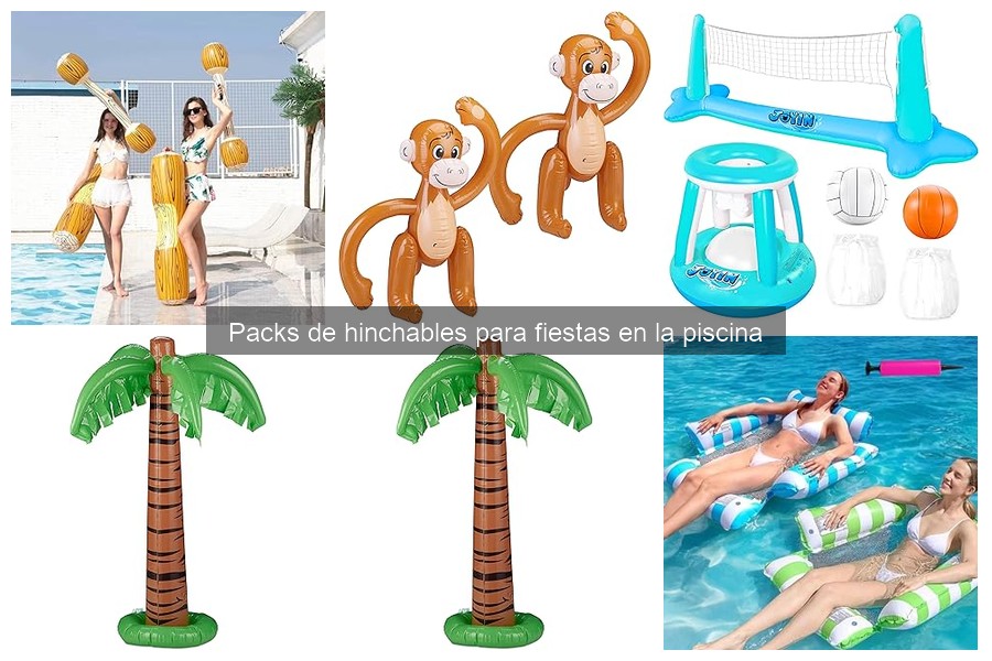 Ideas creativas para usar hinchables en fiestas de piscina