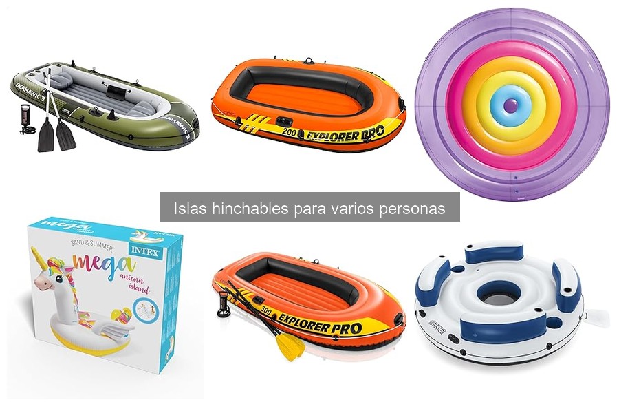 Islas hinchables para varias personas: Dónde comprar baratas
