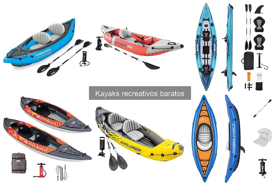 Los mejores accesorios para kayaks recreativos baratos