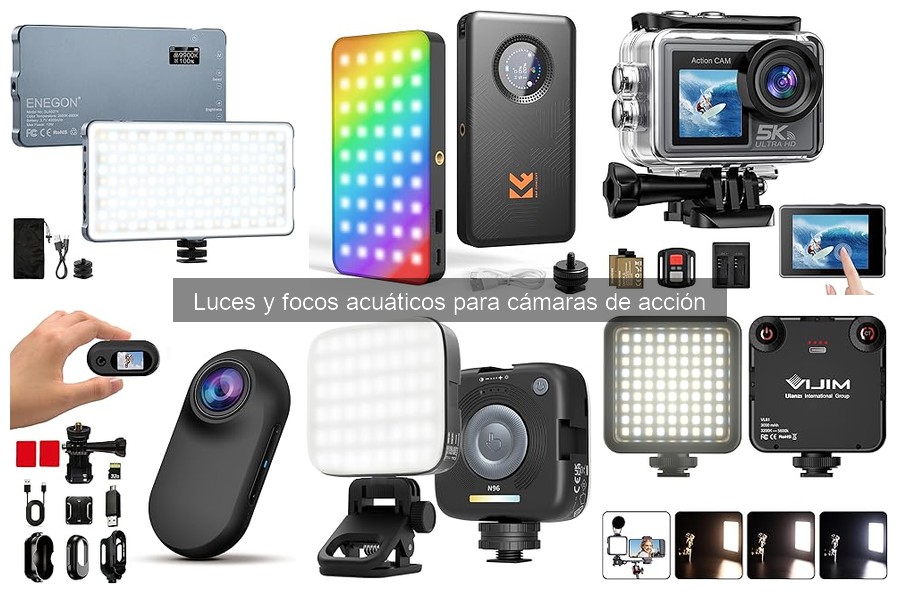 Luces acuáticas para cámaras de acción: Mejora tus grabaciones