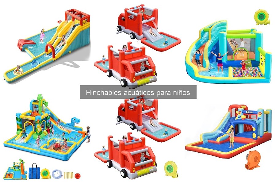 Mantenimiento y limpieza de hinchables acuáticos para niños