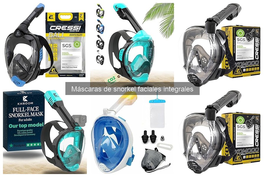 Máscaras de snorkel faciales integrales: características y beneficios