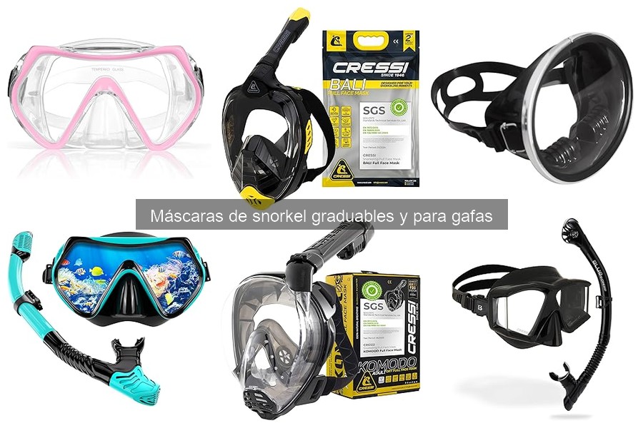 Máscaras de snorkel graduables: características y beneficios