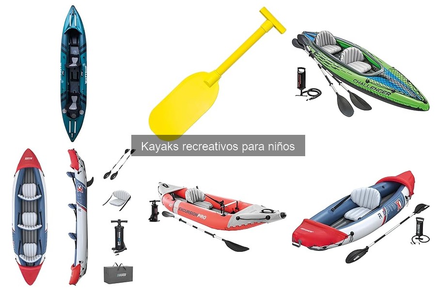 Mejores accesorios para kayaks recreativos de niños