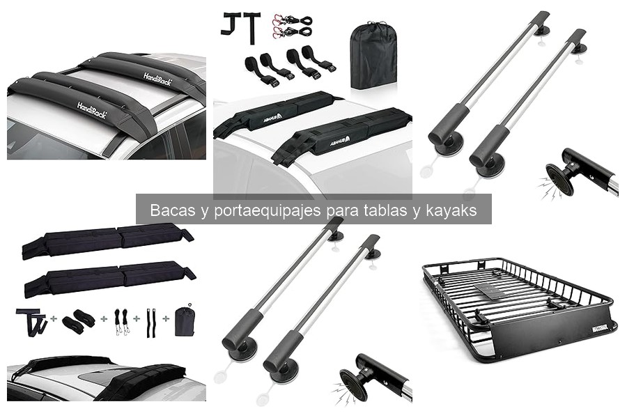 Mejores bacas y portaequipajes para viajes largos con kayaks