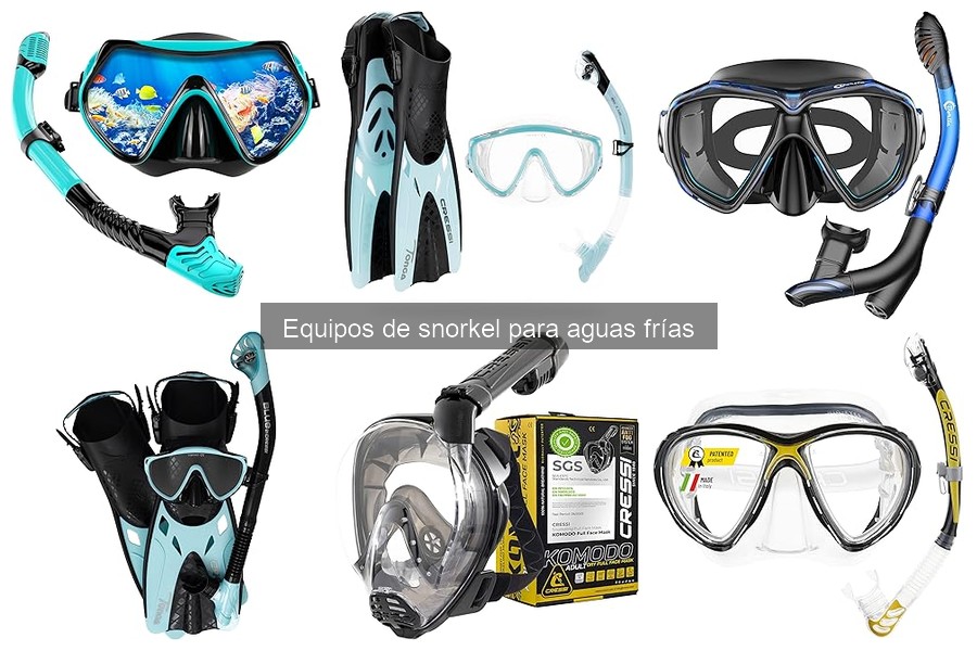 Mejores dispositivos de snorkel para aguas frías bajo 10°C