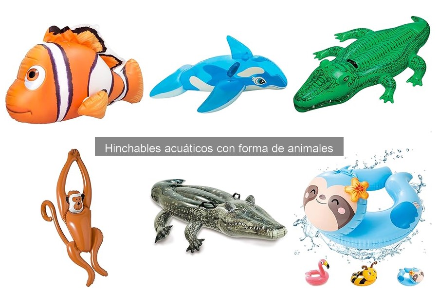 Mejores hinchables acuáticos en forma de animales para niños