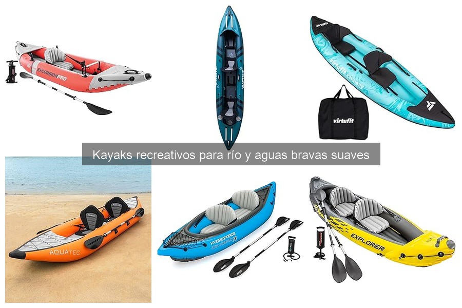 Mejores kayaks recreativos para principiantes: estabilidad y uso fácil