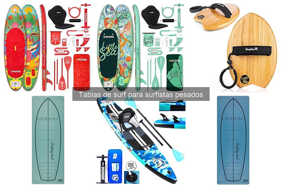 Mejores marcas de tablas de surf para surfistas pesados