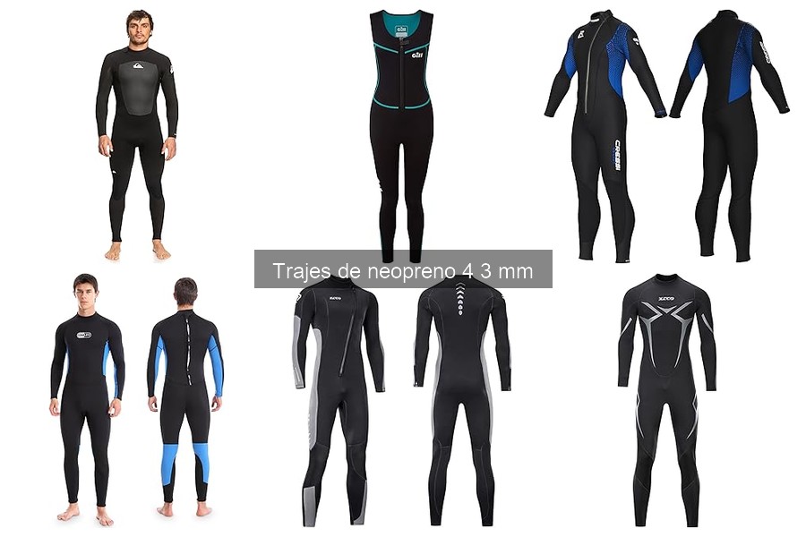 Mejores marcas de trajes de neopreno 4/3 mm para surf y buceo