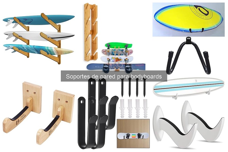 Mejores materiales para soportes de pared de bodyboard