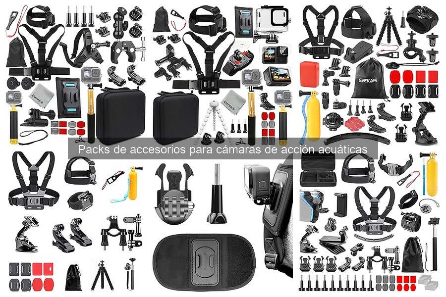 Mejores packs de accesorios para cámaras de acción acuáticas