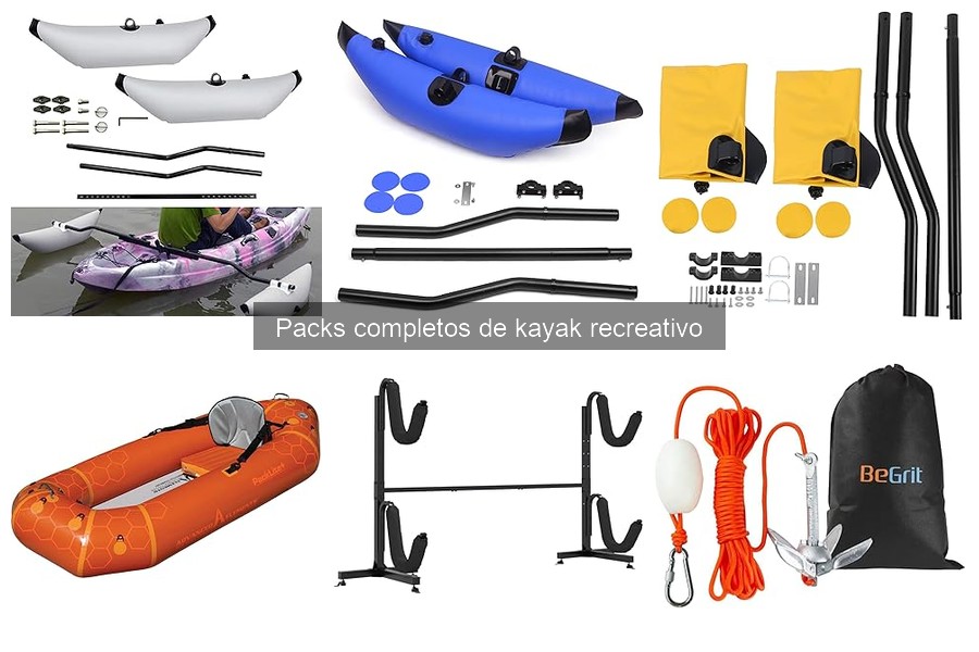 Mejores packs de kayak recreativo para principiantes