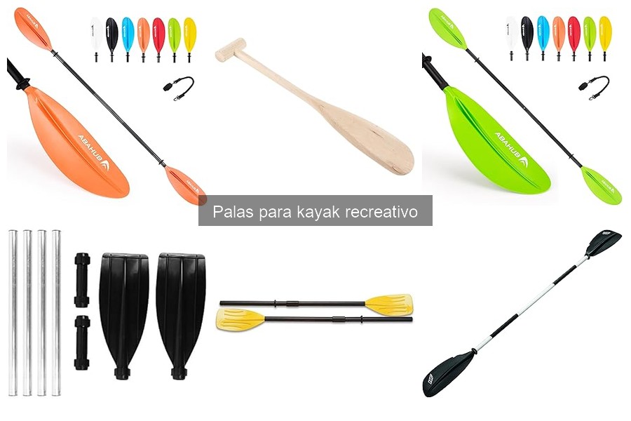 Mejores palas para kayak recreativo: guía de compra