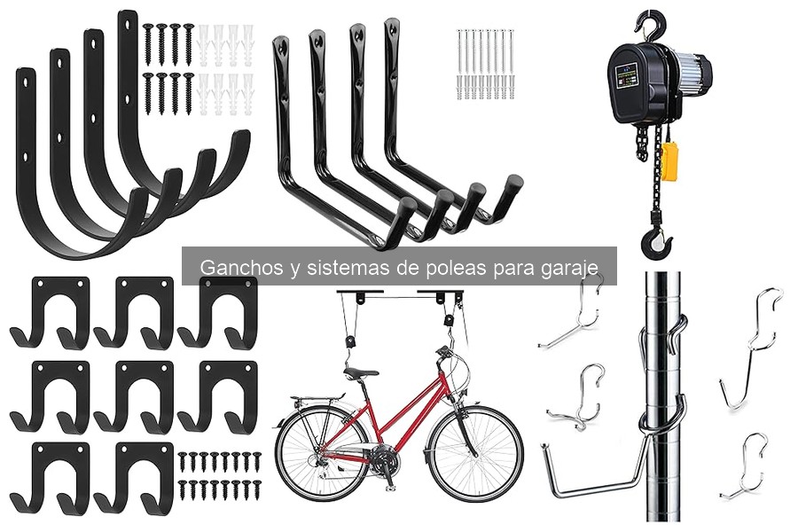 Mejores precios para ganchos y poleas de garaje