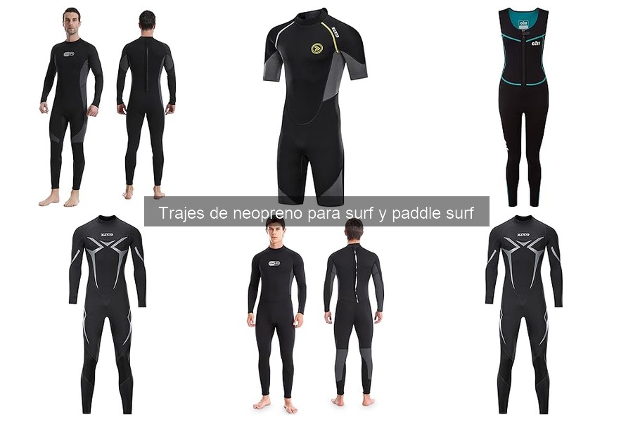 Mejores trajes de neopreno para principiantes en surf y paddle surf