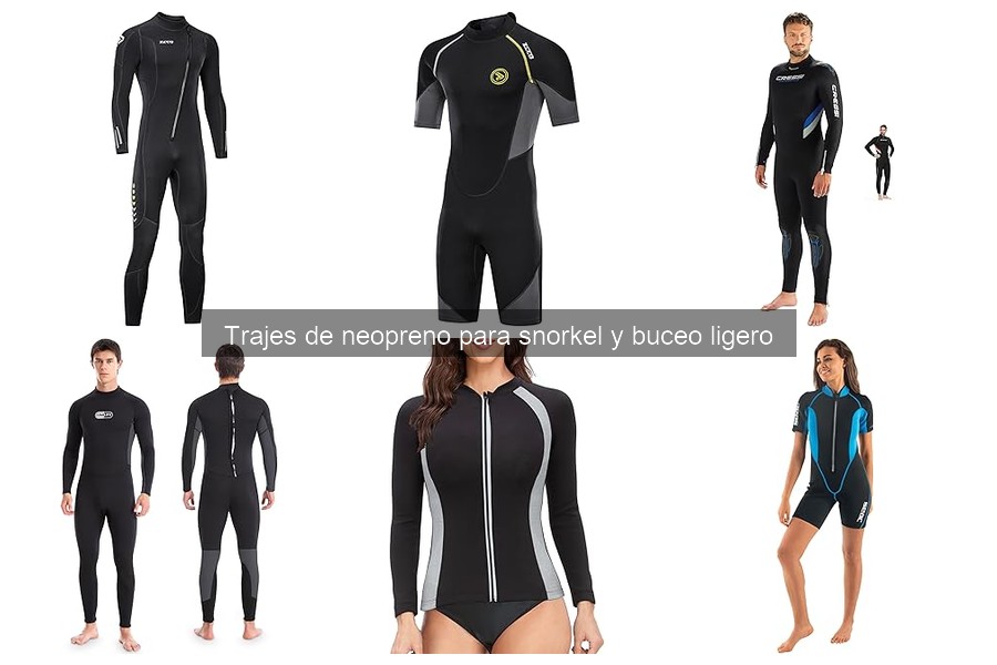 Mejores trajes de neopreno para snorkel según presupuesto