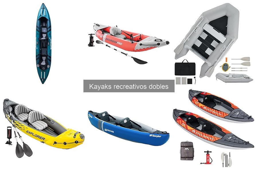 Mejores ubicaciones para navegar en kayak recreativo doble