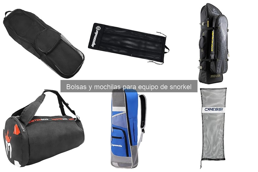 Mochilas de snorkel con compartimentos adicionales para accesorios