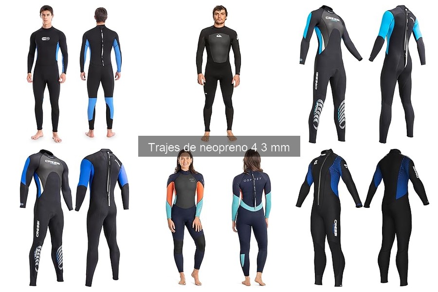 Opiniones de trajes de neopreno 4/3 mm: experiencias de usuarios