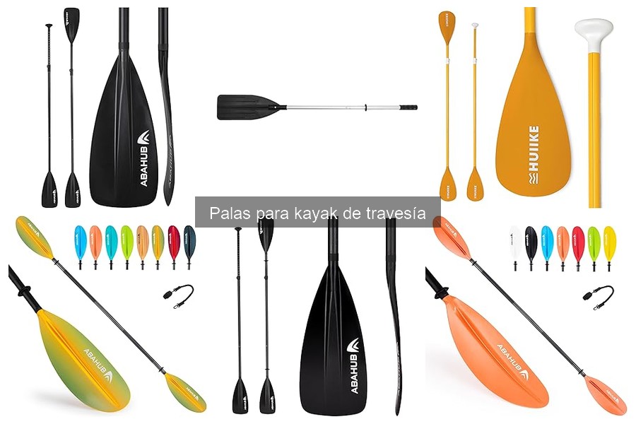 Peso ideal de una pala para kayak de travesía