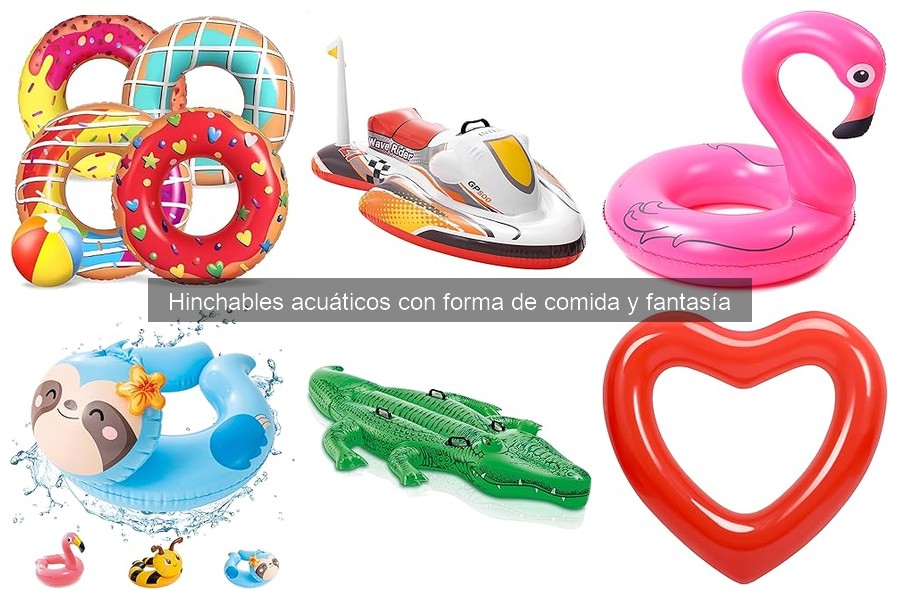 Problemas comunes al inflar hinchables acuáticos de comida